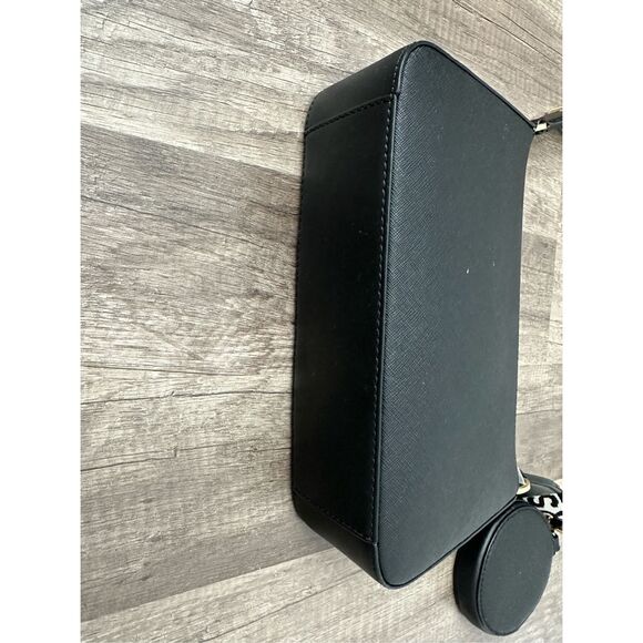 Michael Kors Jet Set Saffiano Leather Tech Crossbody Bag Black OS $448 - Picture 6 of 9